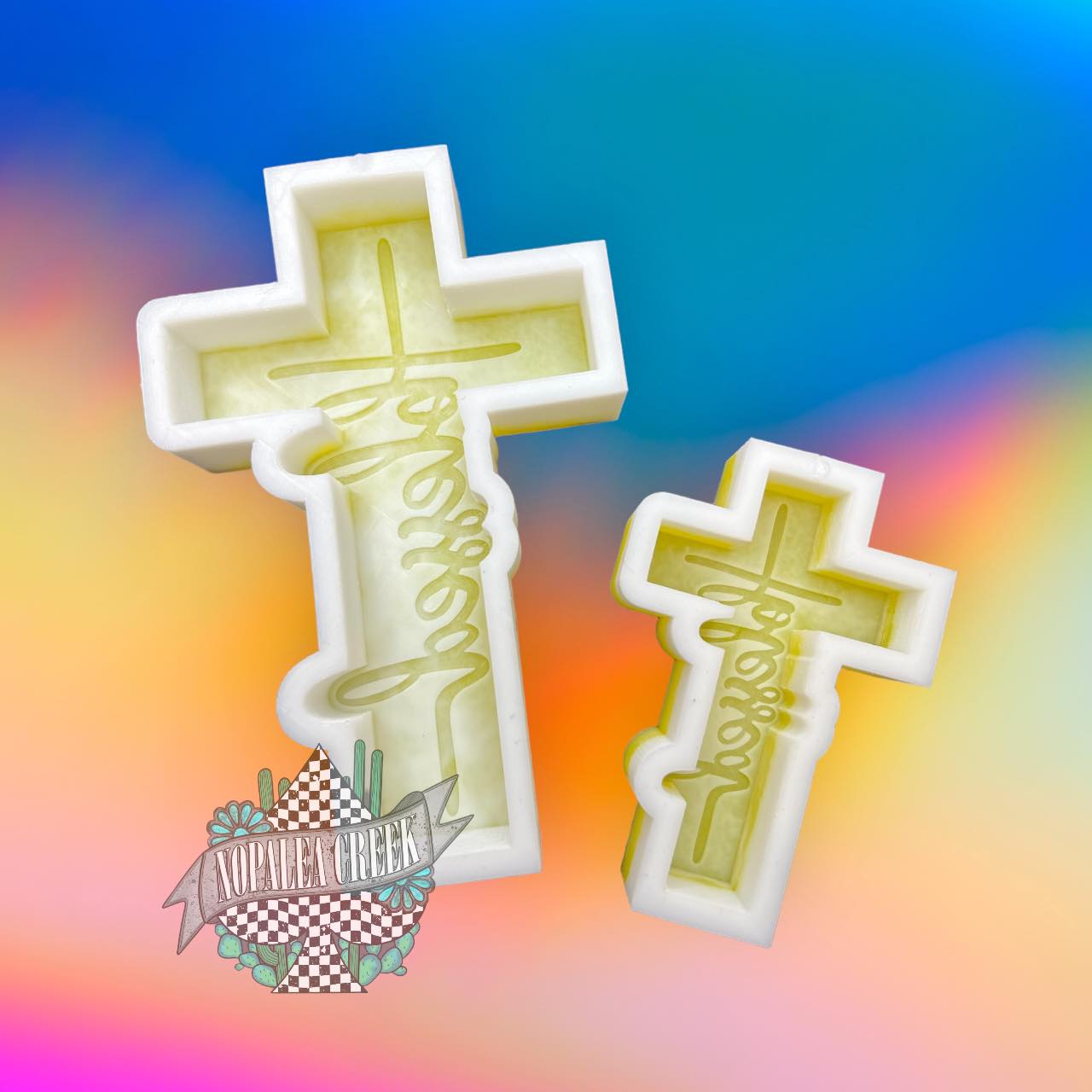 (A404) Blessed Cross Silicone Mold