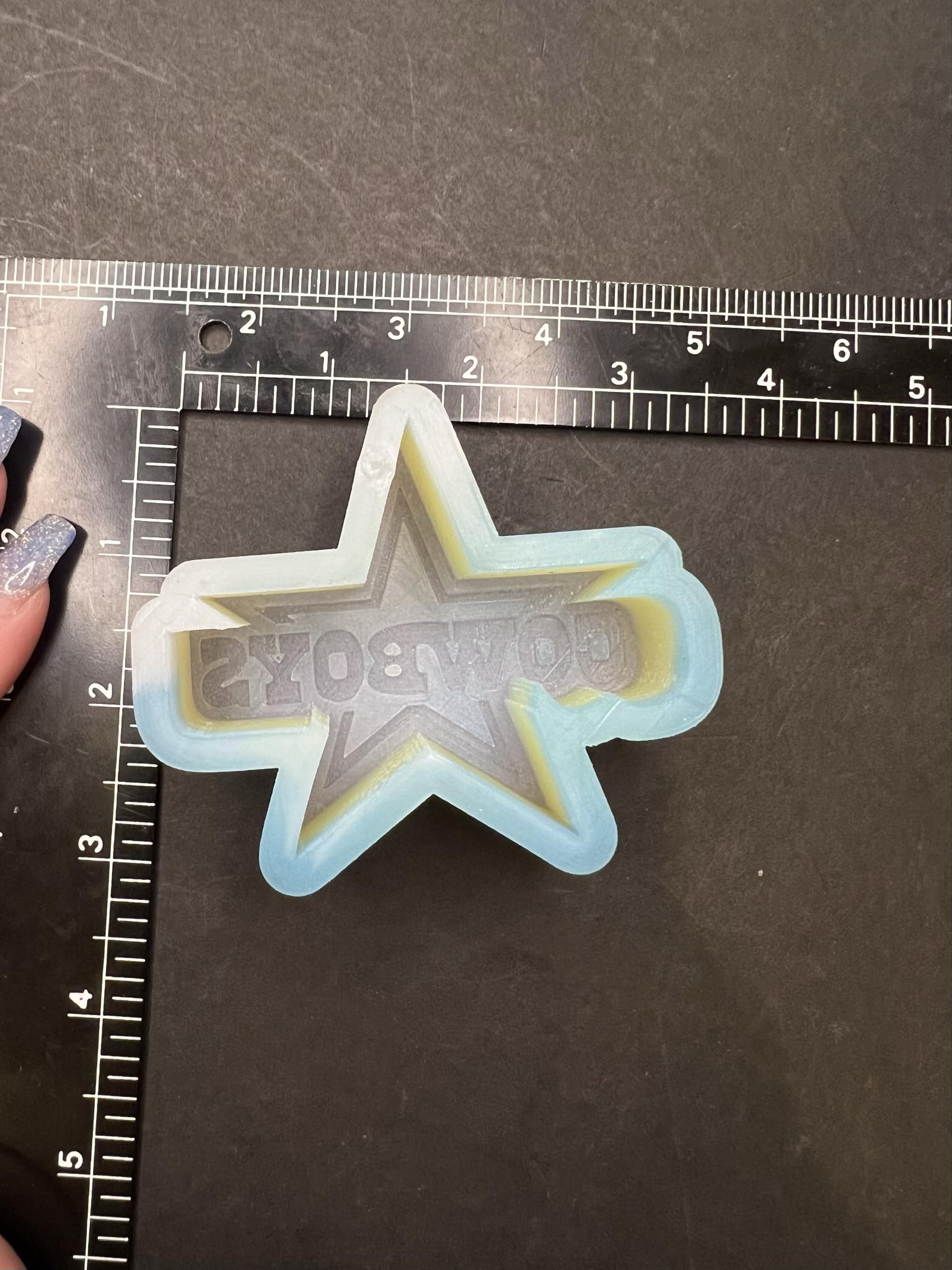 (A845) Dallas Star Silicone Mold