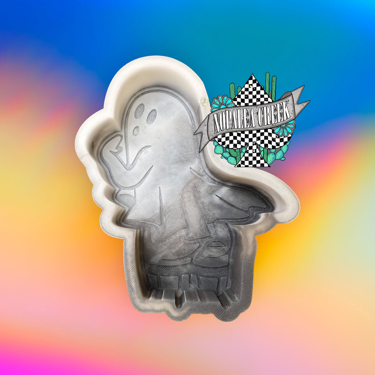 (B126) Freaky Ghost Cheeky Silicone Mold