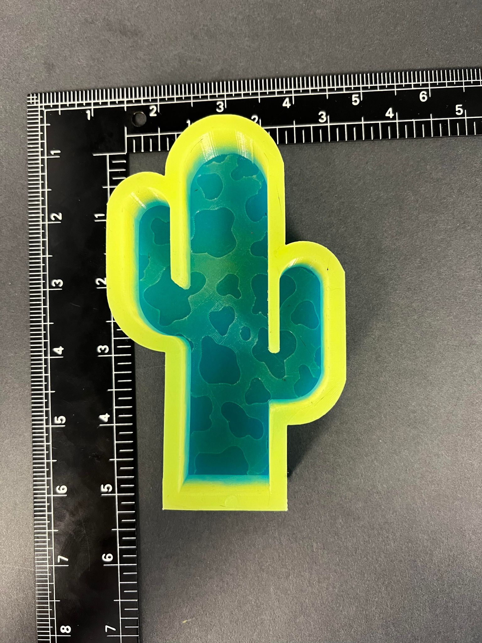 (B1429) Cowprint Cactus Silicone Mold