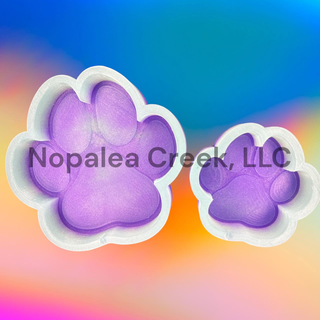 (C731) Paw Print Silicone Mold