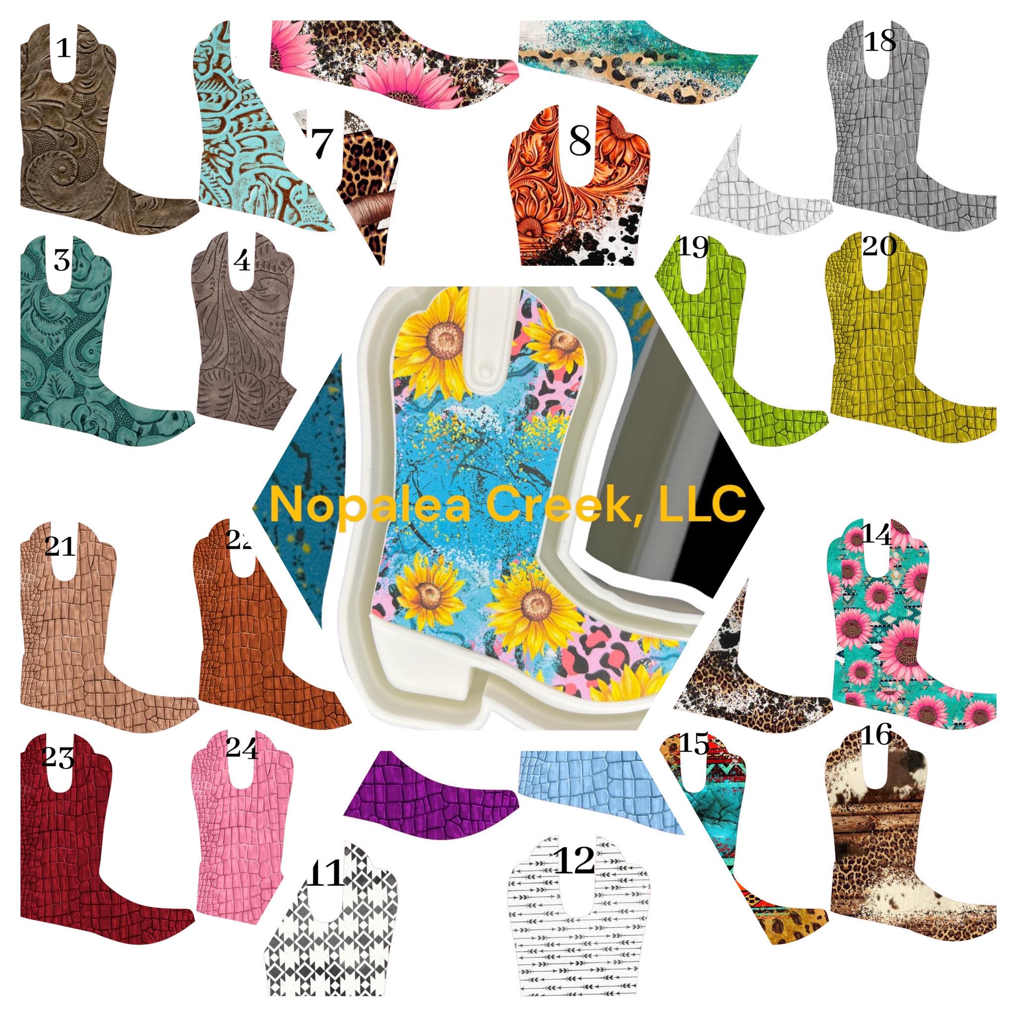 Simple Boot Cardstock Listing #1-16
