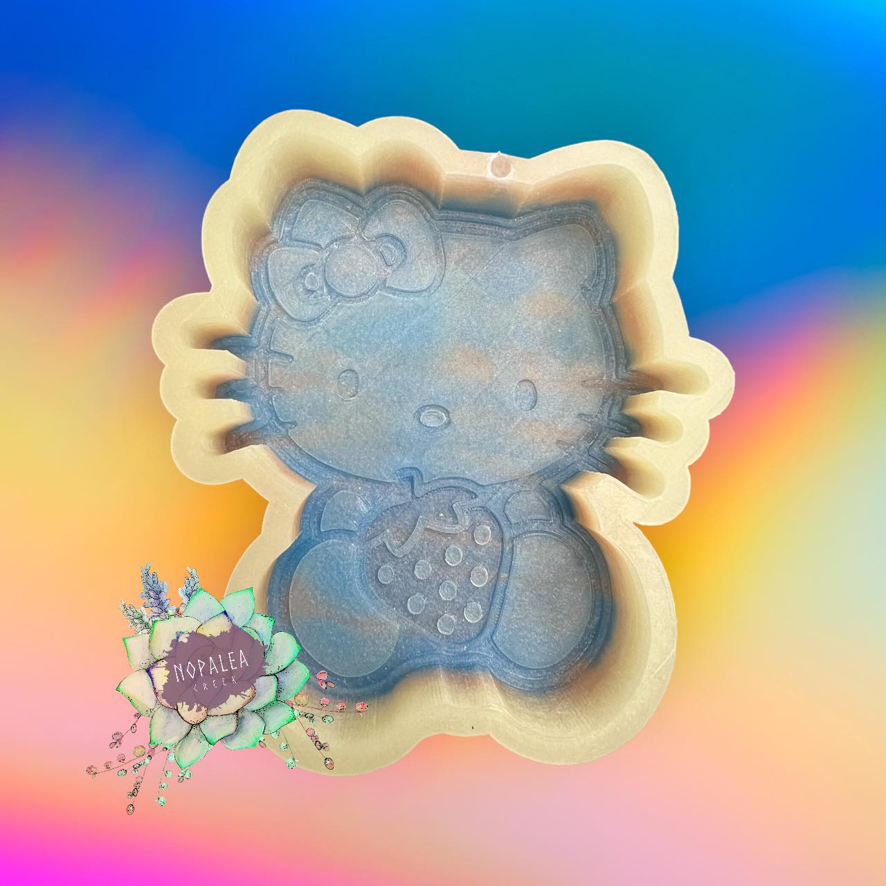 (B1313) Kitty Strawberry Silicone Mold